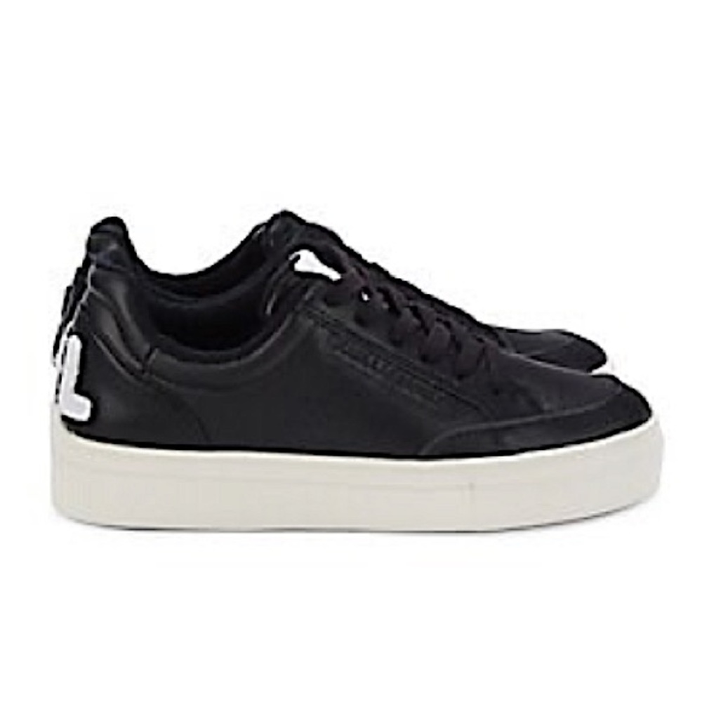 Karl Lagerfeld, Calico leather low top sneakers, brand new and never worn.